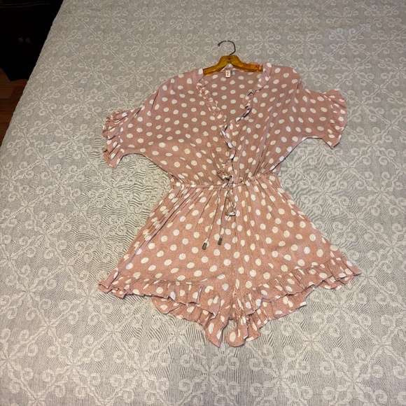Elan Romper - Polka Dot Bathing Suit Cover Up - Picture 8 of 8